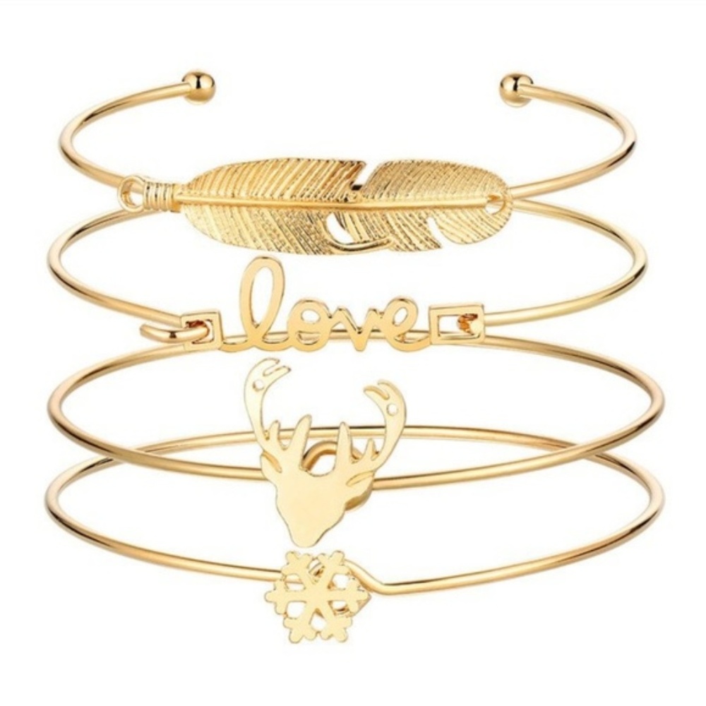 🎉4 Piece Bangle Set - Picture 2 of 8